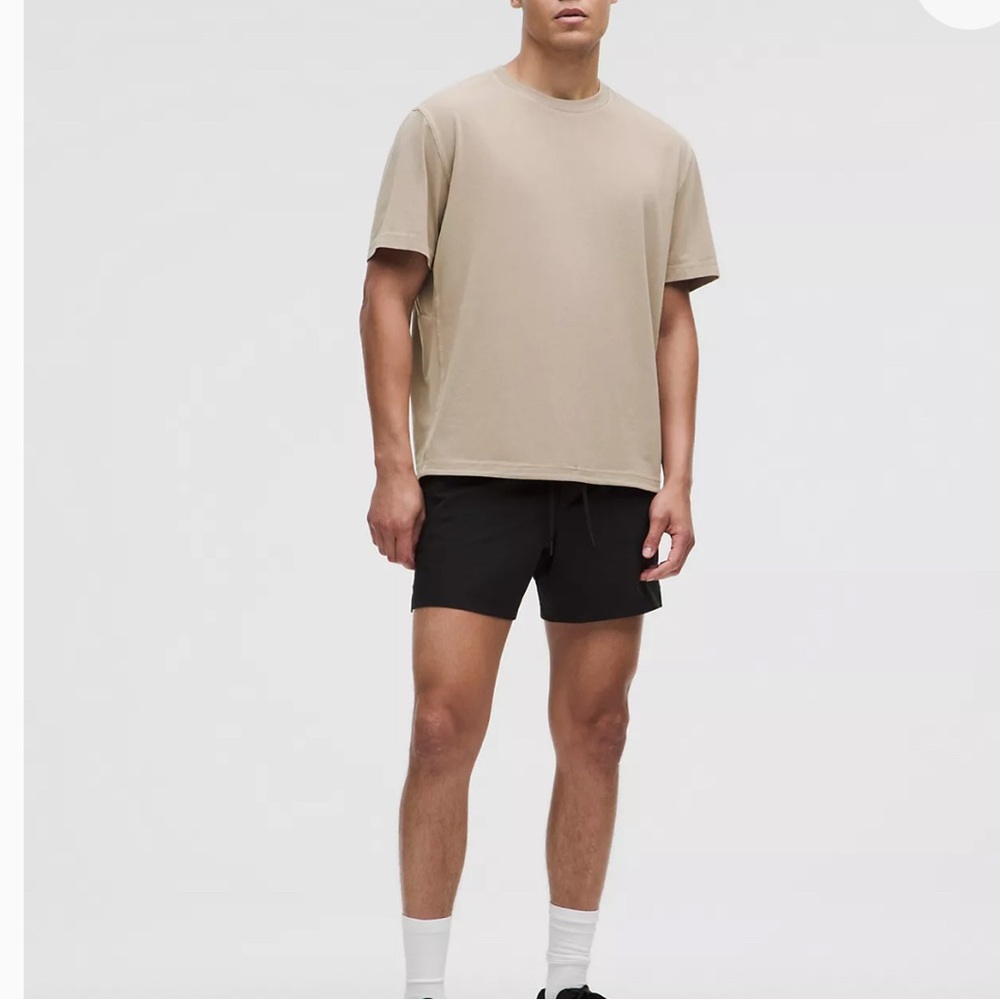 Lululemon Men’s Training Short-Sleeve Relaxed Fit Shirt In Sheer Oak Size XL